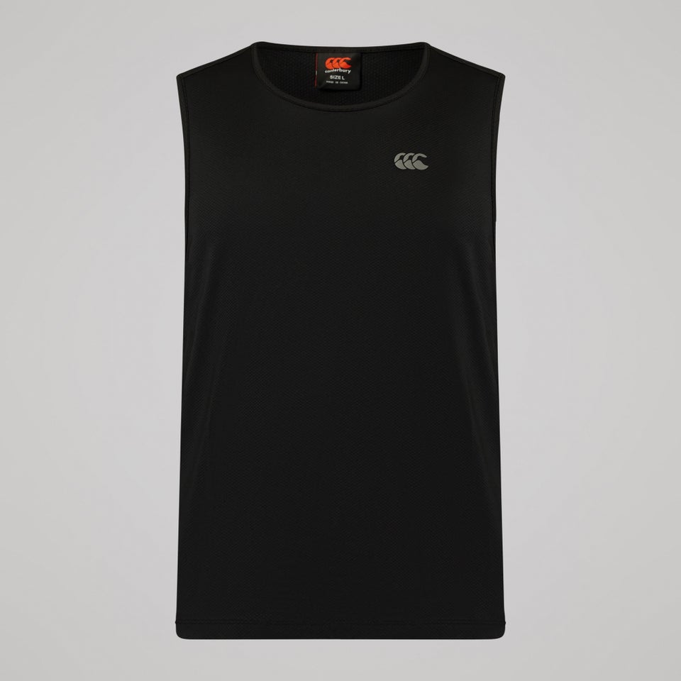 Mens Tempo Singlet Black