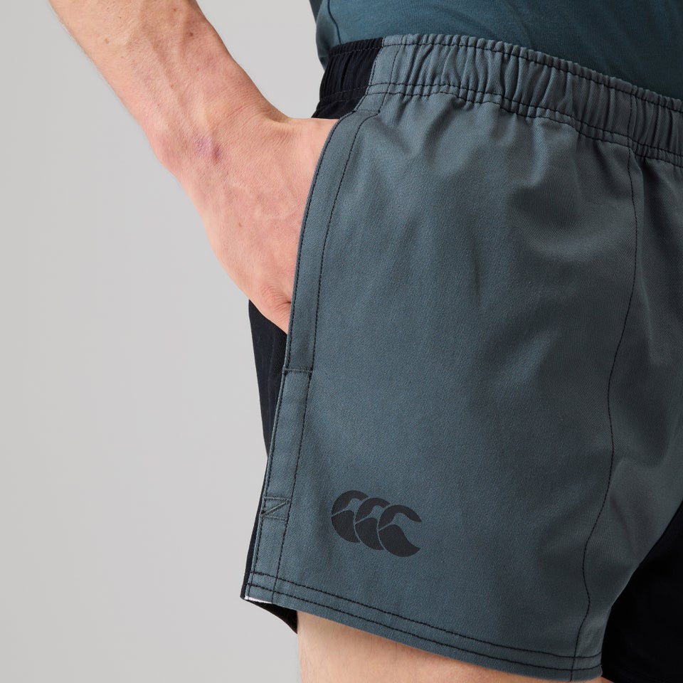 CANTERBURY FUN. HARLEQUIN DRILL SHORT AM BLUE
