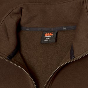MENS FUNDAMENTALS QUARTER-ZIP SWEATER BROWN