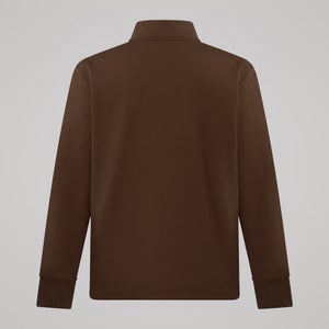 MENS FUNDAMENTALS QUARTER-ZIP SWEATER BROWN