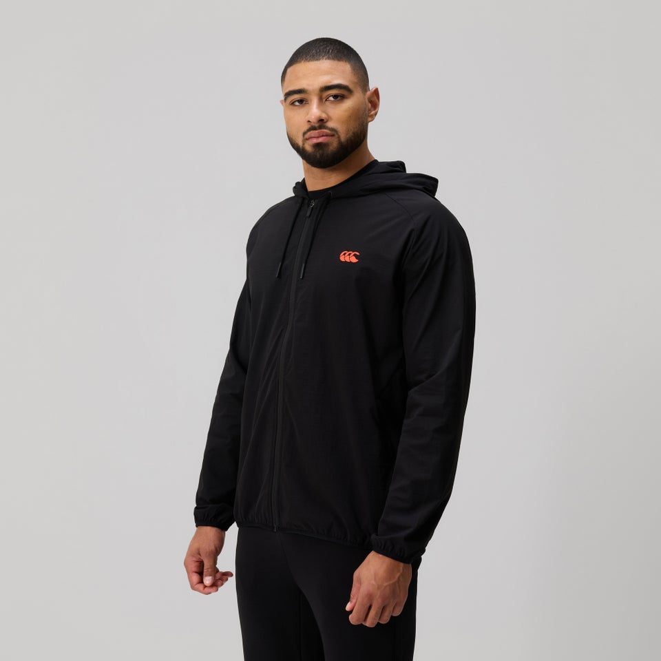 Mens Tempo+ Packaway Full Zip Jacket Black