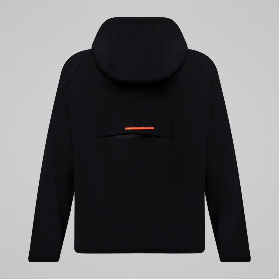 Mens Tempo+ Packaway Full Zip Jacket Black