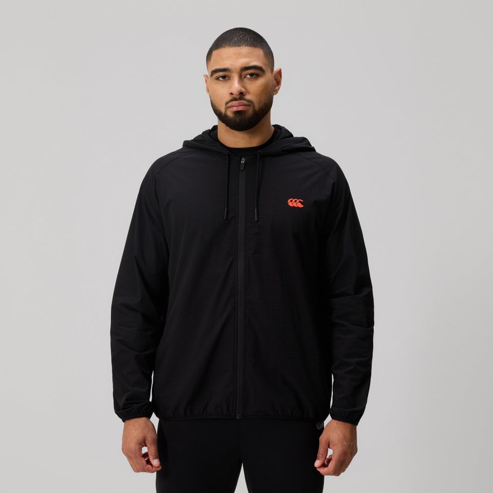 Mens Tempo+ Packaway Full Zip Jacket Black