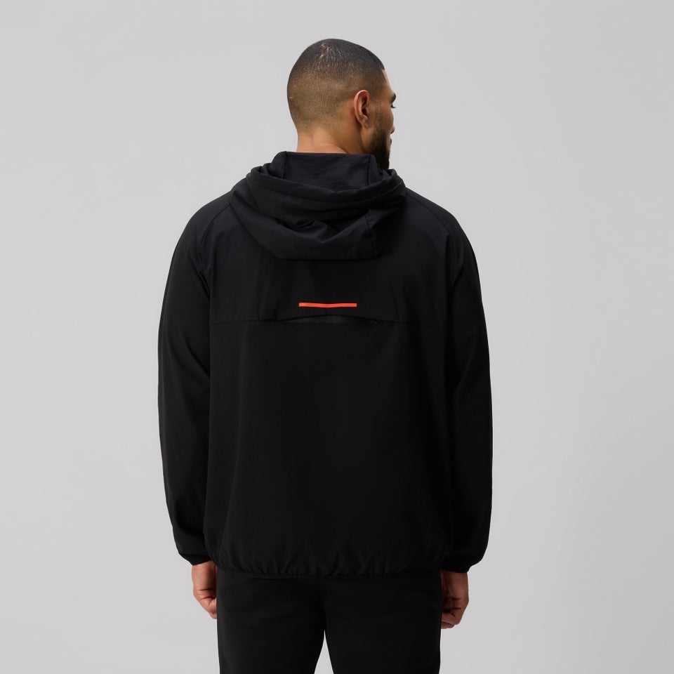 Mens Tempo+ Packaway Full Zip Jacket Black