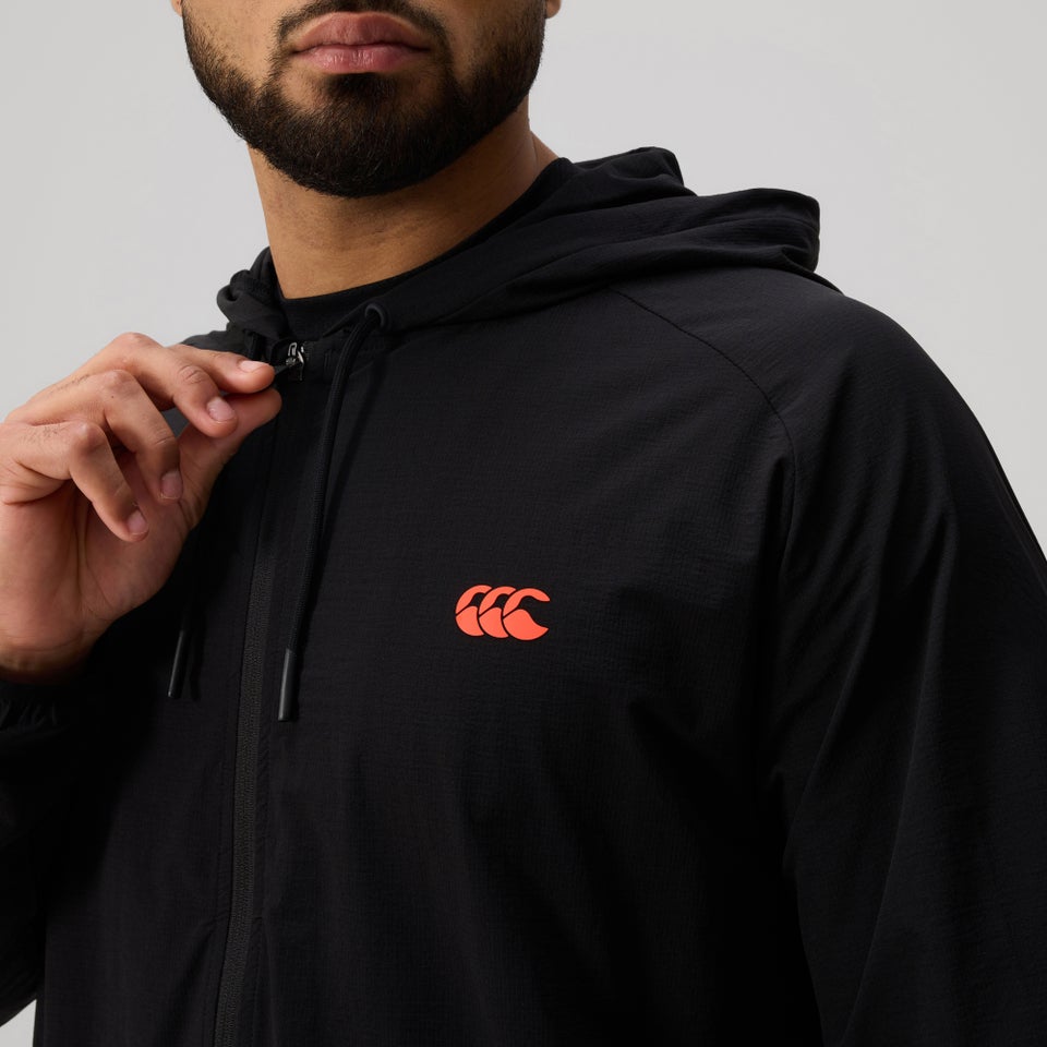 Mens Tempo+ Packaway Full Zip Jacket Black