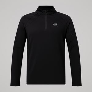 Mens Tempo 1/4 Zip Tee Black