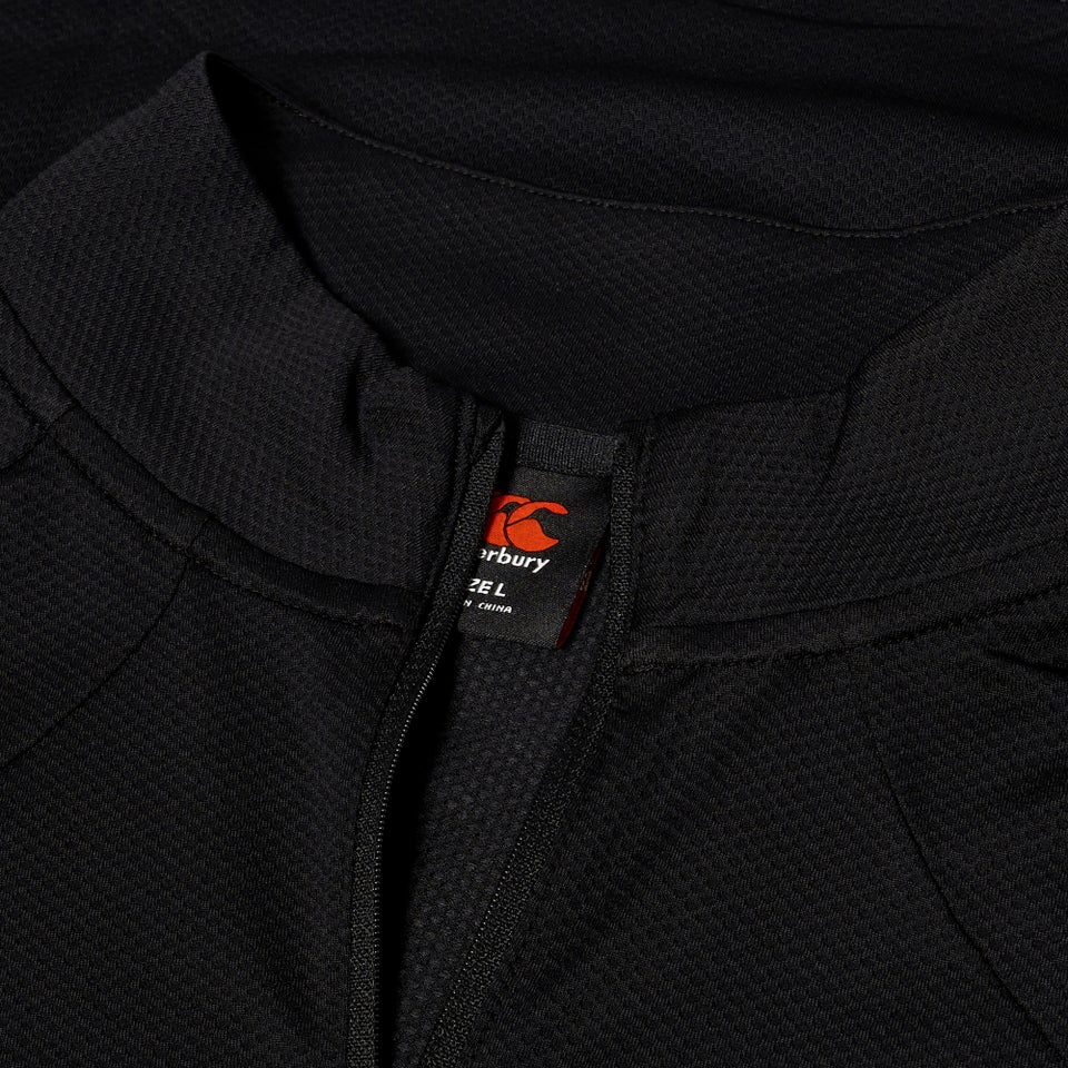 Mens Tempo 1/4 Zip Tee Black