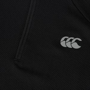 Mens Tempo 1/4 Zip Tee Black