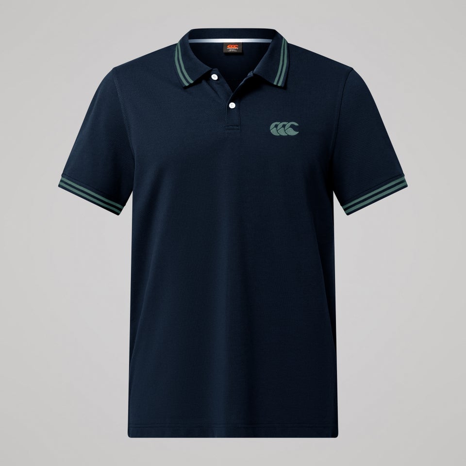 CANTERBURY SOLID DYE POLO AM BLU