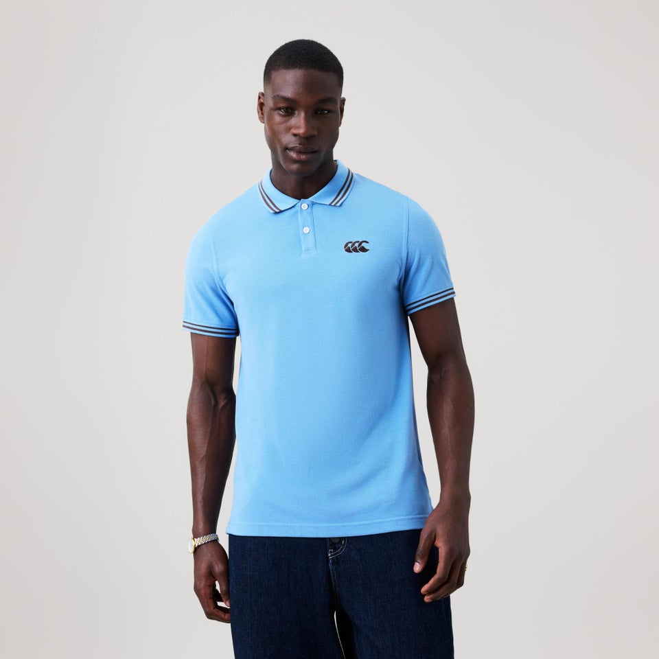 MENS SOLID PIQUE POLO NAVY