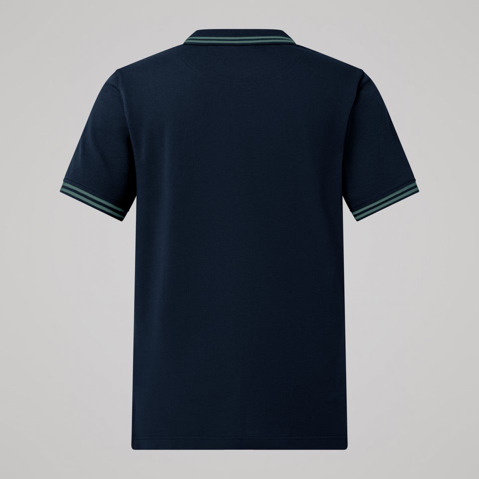 CANTERBURY SOLID DYE POLO AM BLU