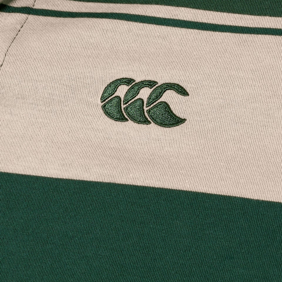 MENS FUNDAMENTALS STRIPE POLO GREEN