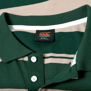 MENS FUNDAMENTALS STRIPE POLO GREEN