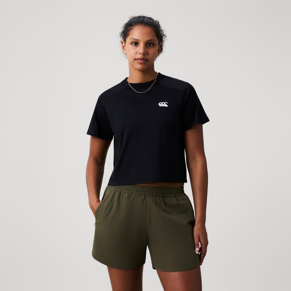 WOMENS TEMPO+ T-SHIRT BLACK