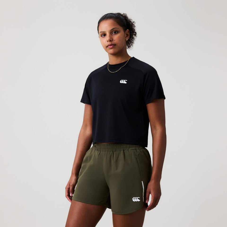WOMENS TEMPO+ T-SHIRT BLACK