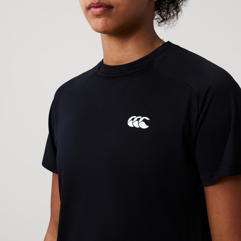 WOMENS TEMPO+ T-SHIRT BLACK