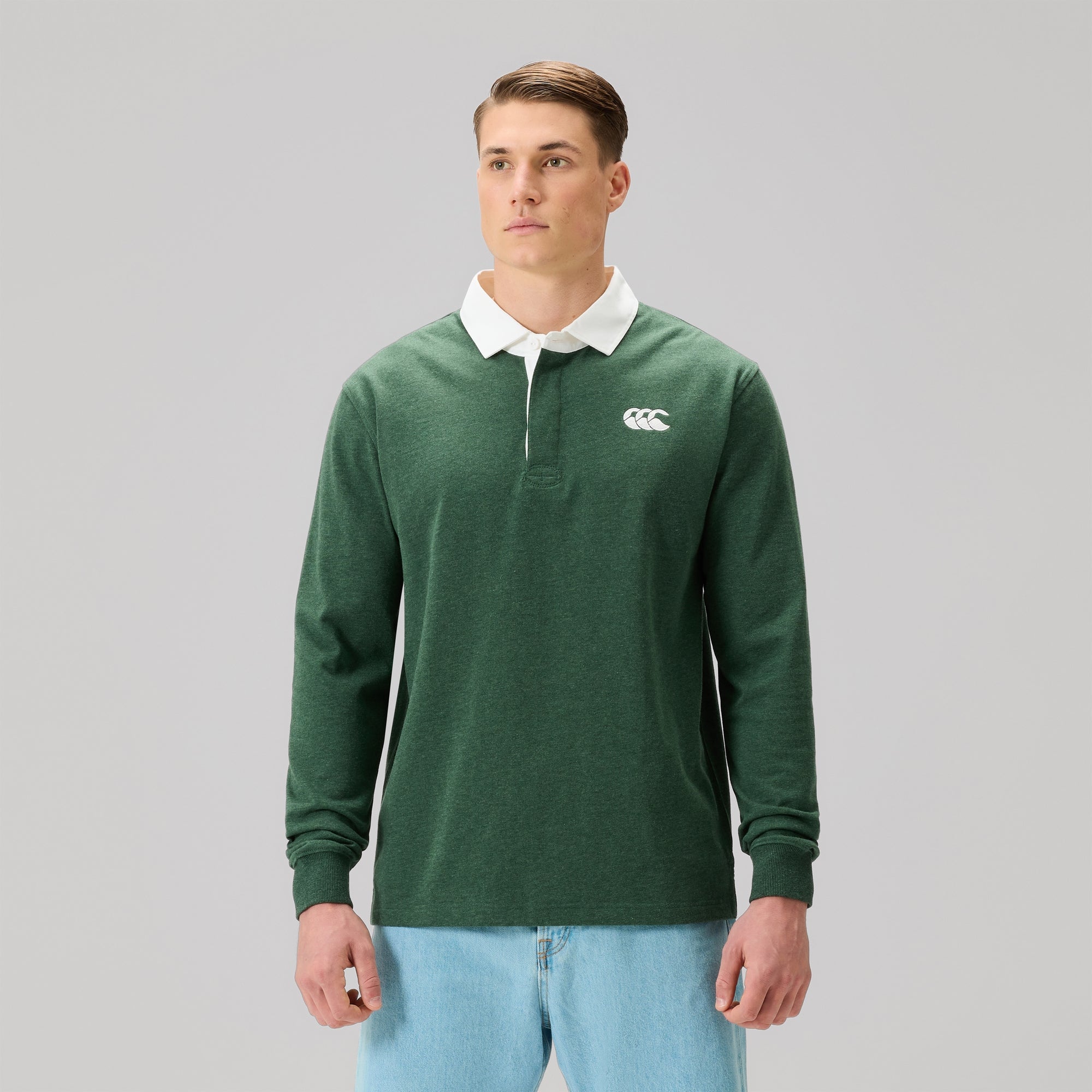 Mens Fundamentals Rugby Jersey Green | Canterbury