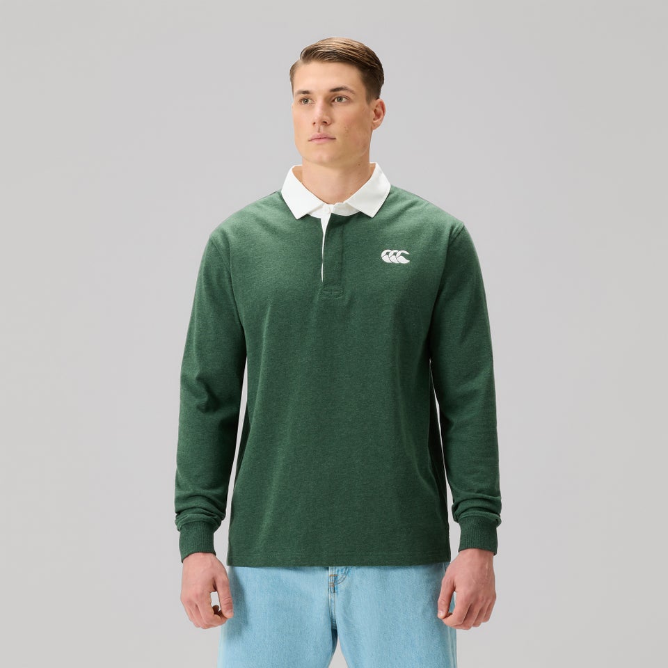 CANTERBURY SOLID DYE RUGBY JSY AM GRN
