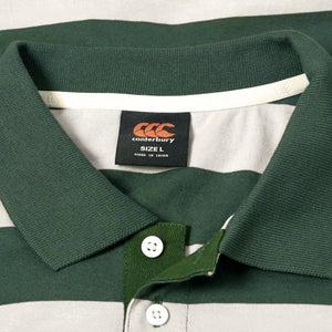 MENS FUNDAMENTALS STRIPE POLO BEIGE