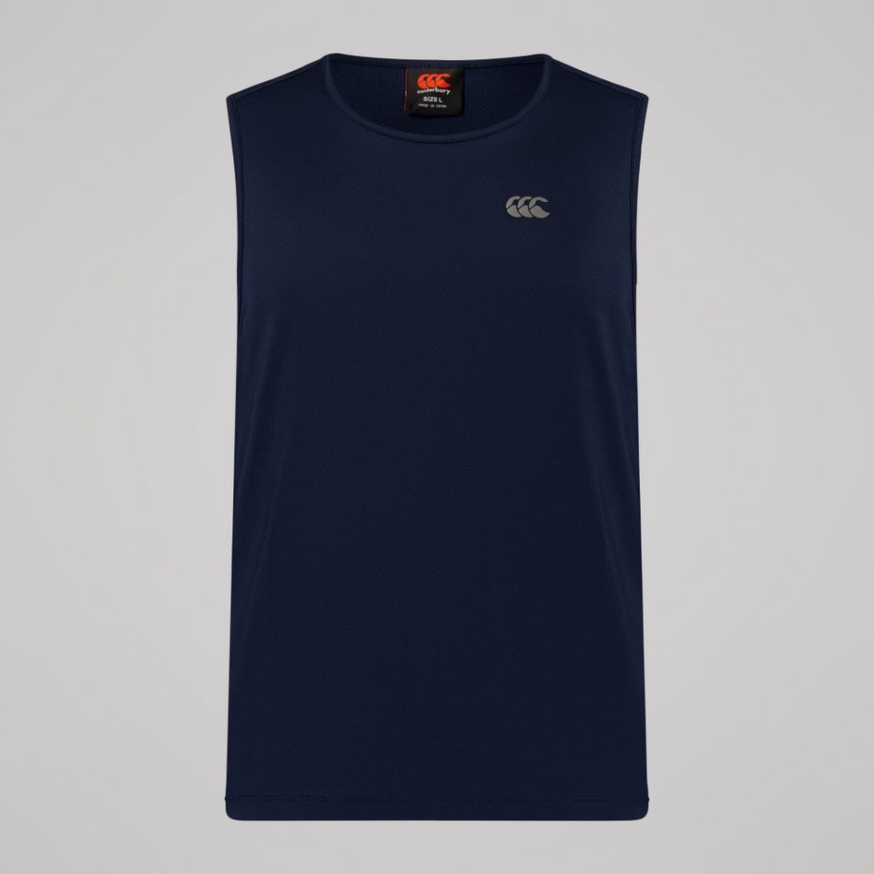 Mens Tempo Singlet Navy