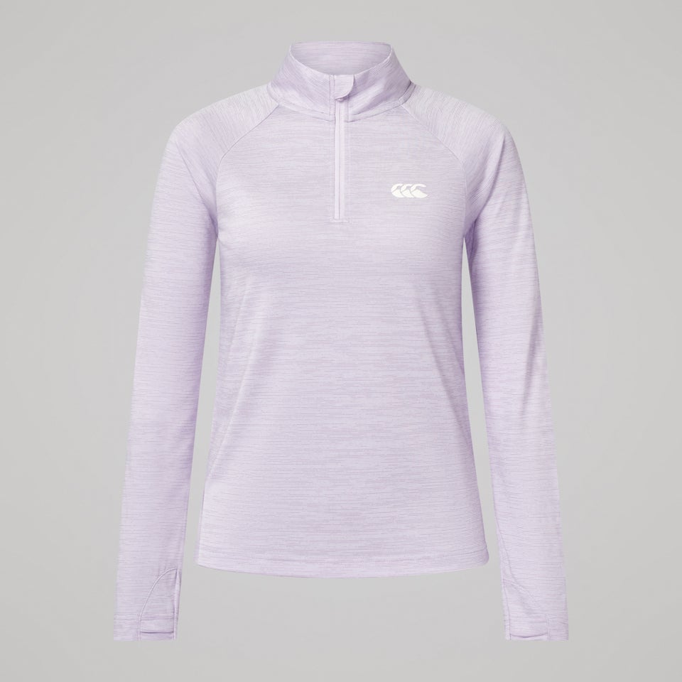 Womens Tempo+ 1/4 Zip Top Lilac