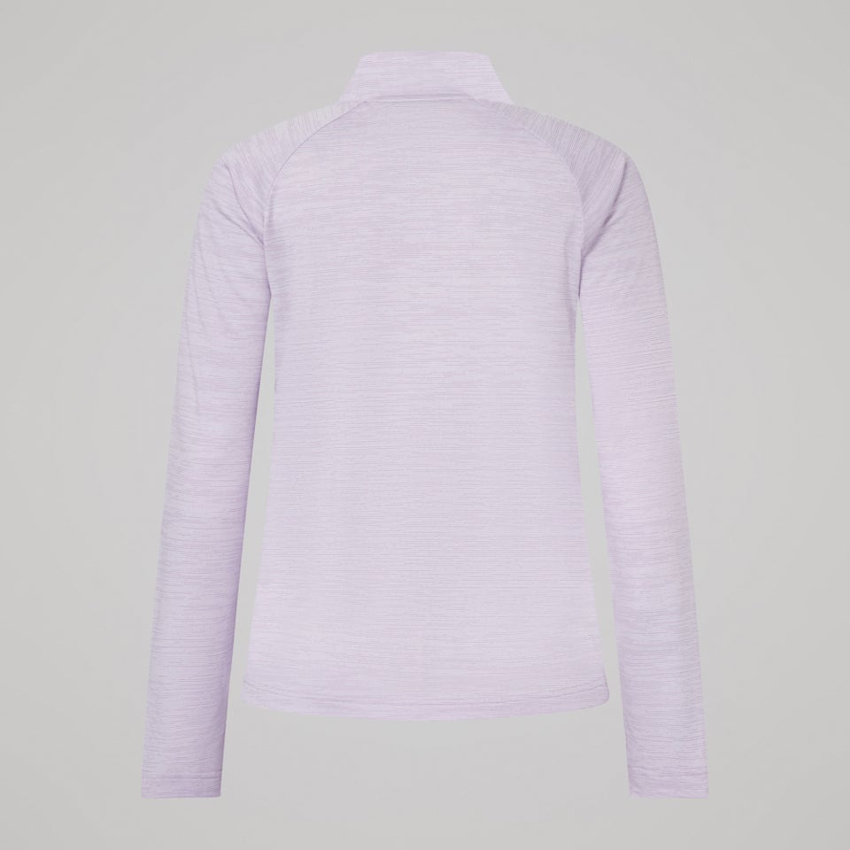 Womens Tempo+ 1/4 Zip Top Lilac