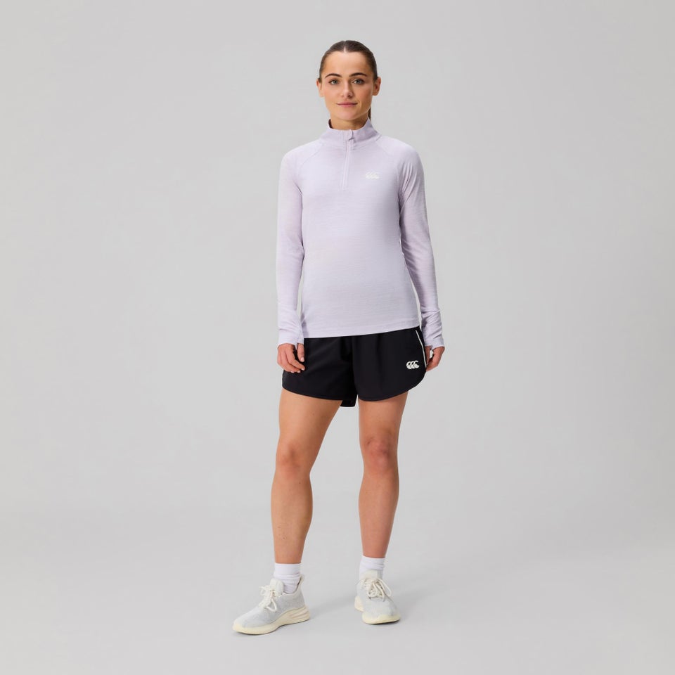 WOMENS TEMPO+ QUARTER-ZIP PURPLE