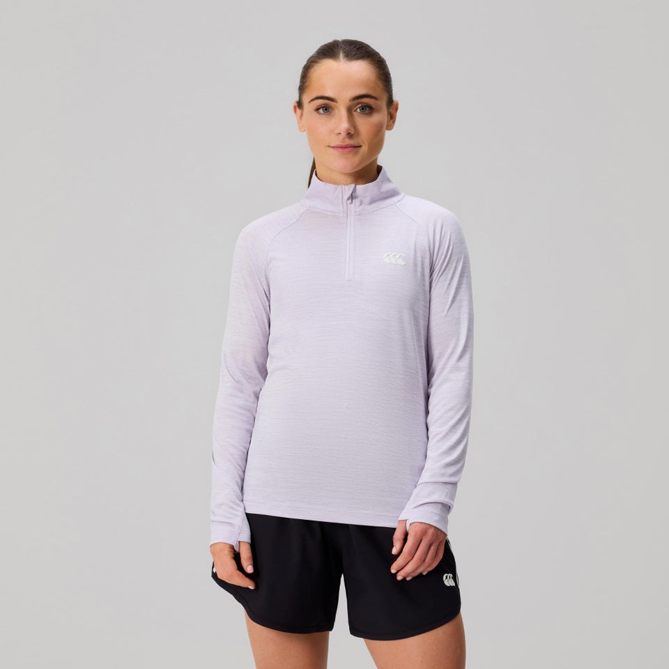 WOMENS TEMPO+ QUARTER-ZIP PURPLE