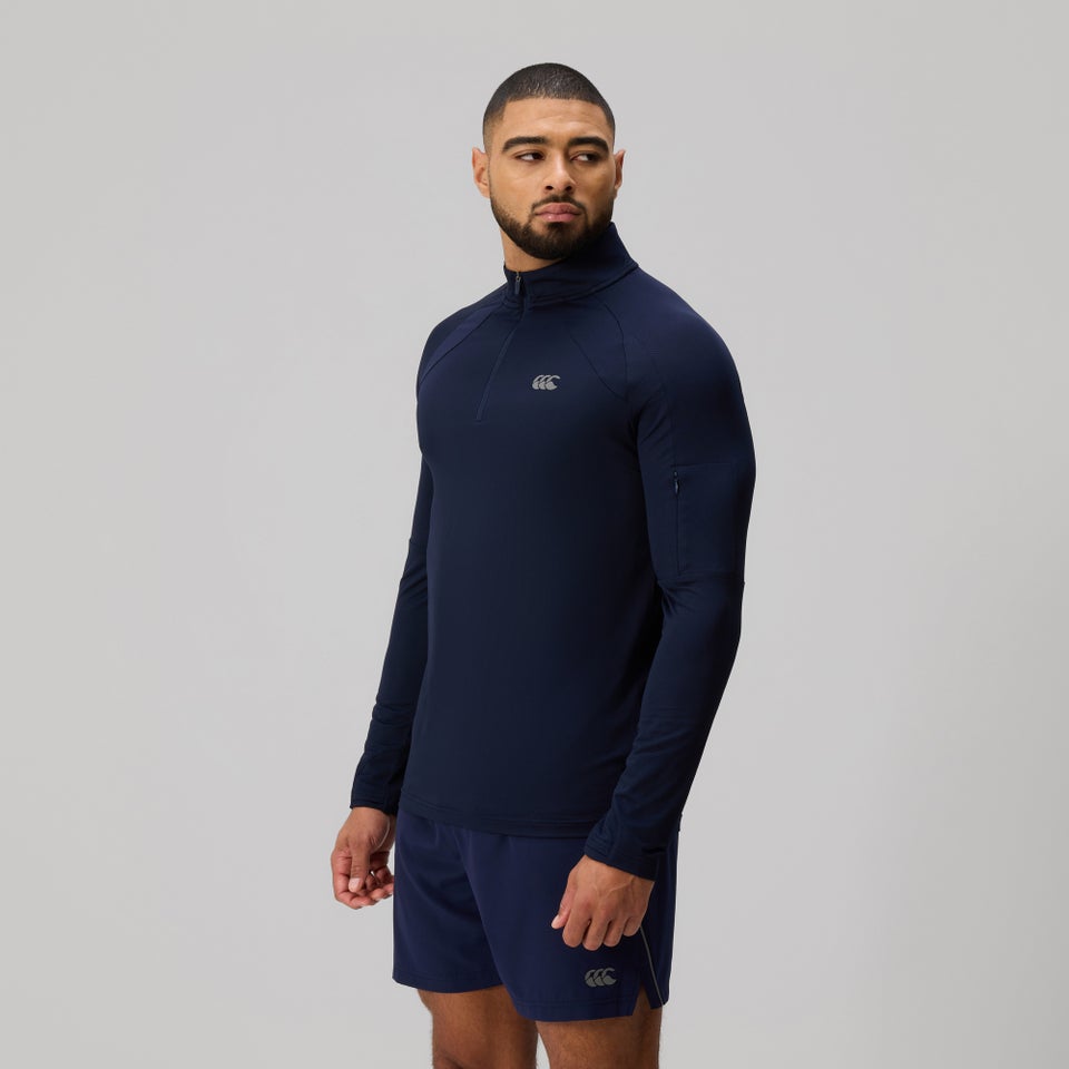 MENS TEMPO QUARTER-ZIP BLUE