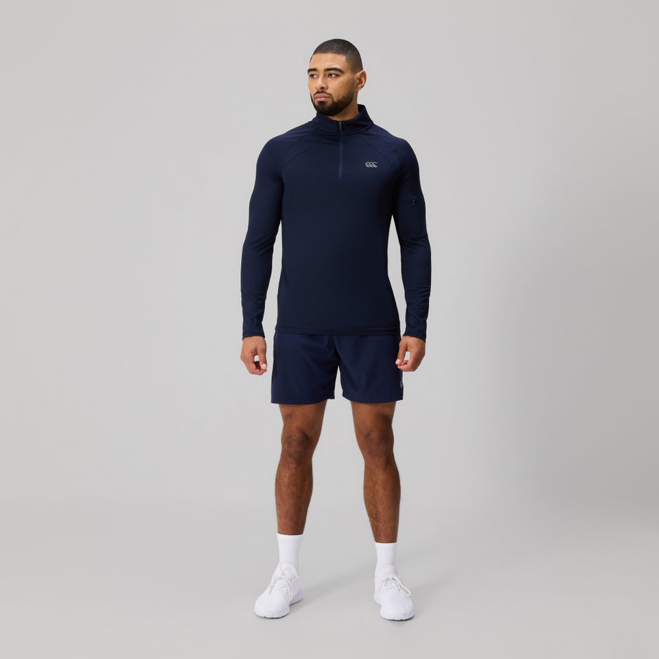 MENS TEMPO QUARTER-ZIP BLUE