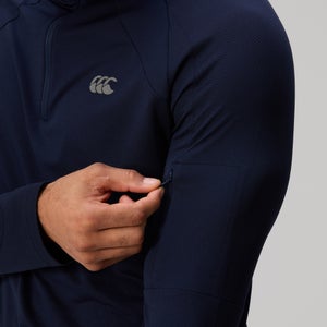 MENS TEMPO QUARTER-ZIP BLUE