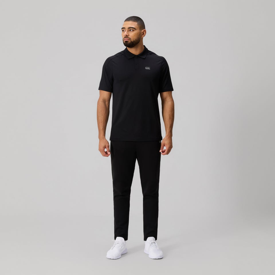 Mens Tempo Polo Shirt Black