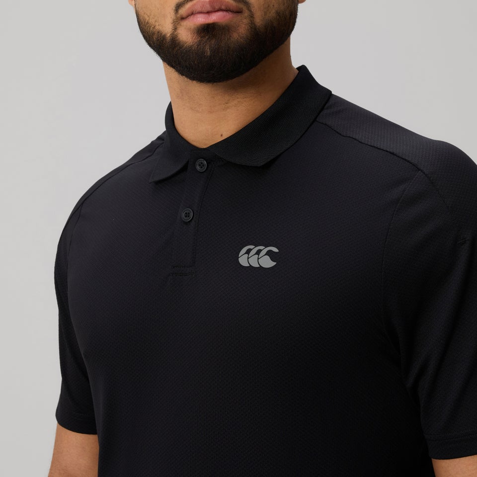 Mens Tempo Polo Shirt Black