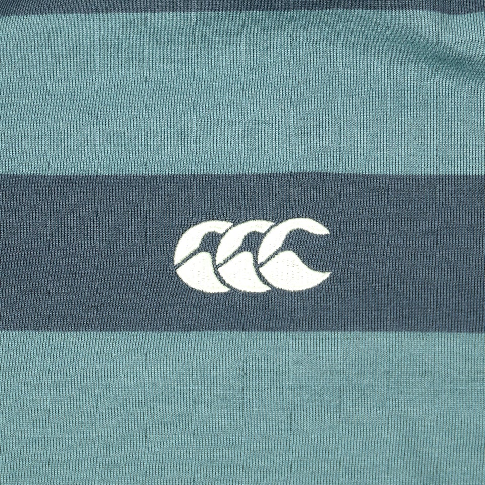 Mens Fundamentals Stripe Polo Shirt Grey