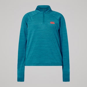 Junior Unisex Tempo+ 1/4 Zip Training Top Blue