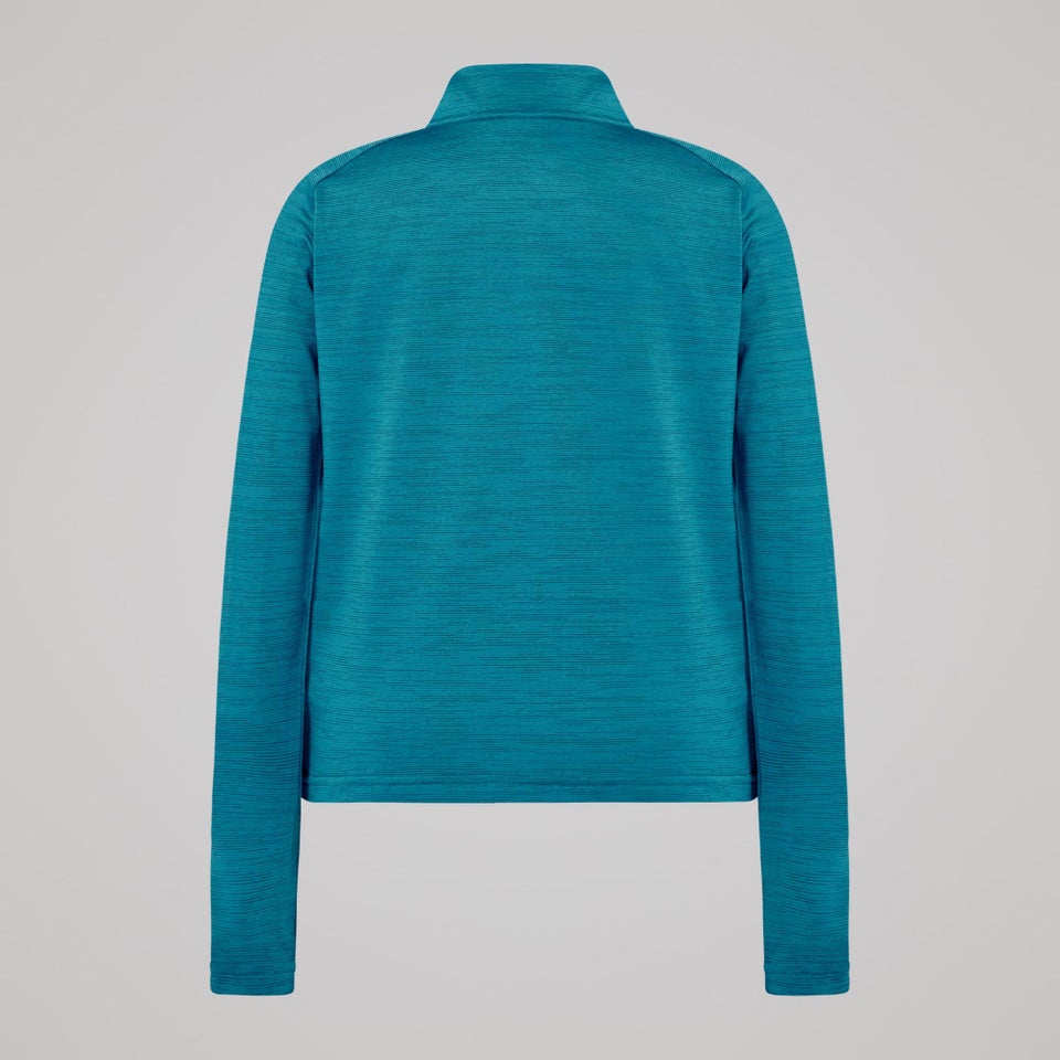 KIDS TEMPO+ QUARTER-ZIP TRAINING TOP TEAL