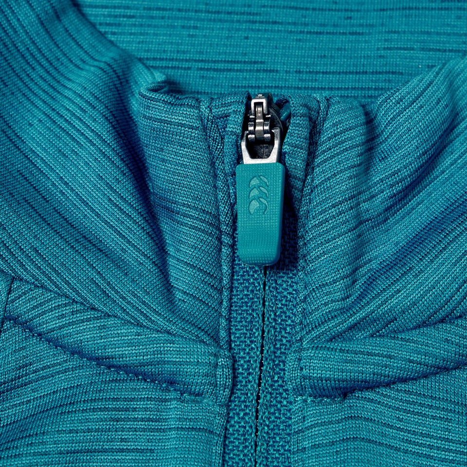 KIDS TEMPO+ QUARTER-ZIP TRAINING TOP TEAL