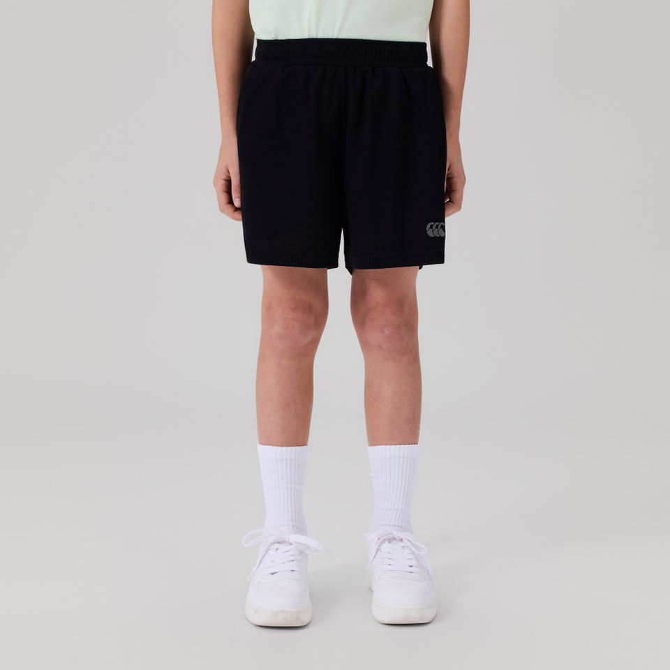 Junior Unisex Tempo+ Knit Shorts Black
