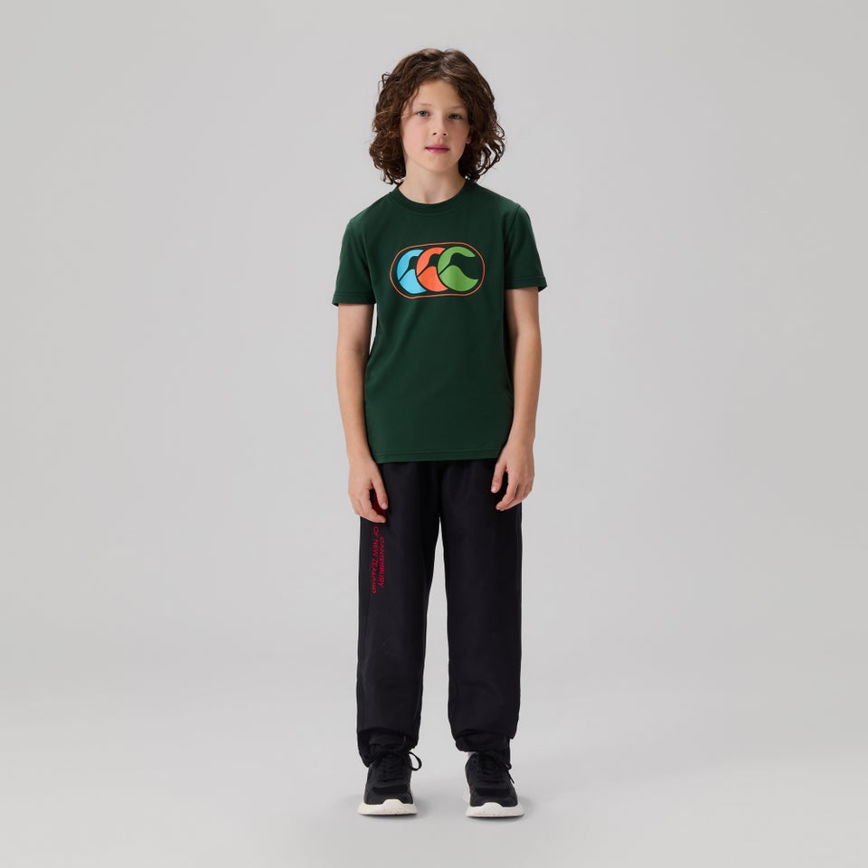 KIDS CUFFED HEM STADIUM PANT BLACK