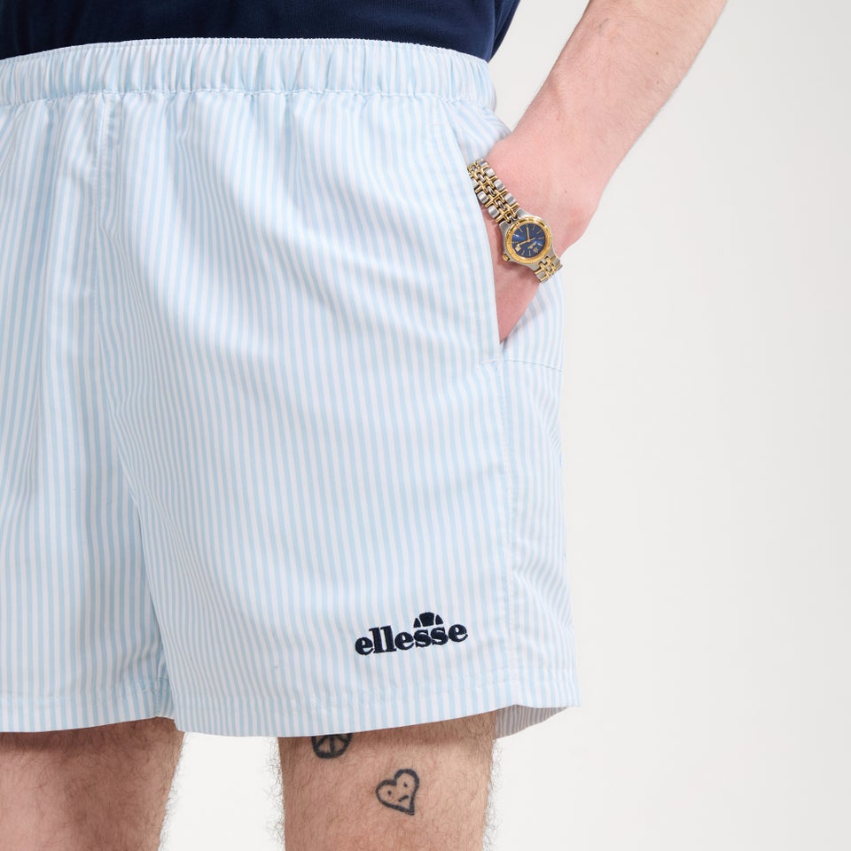 Men's Sylbio Swim Short White/Light Blue