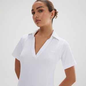 Women's Tulle Polo Shirt White