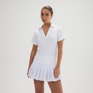 Women's Tulle Polo Shirt White