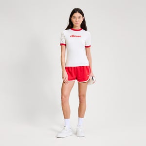 Women's Albenga Tee Off White/Red