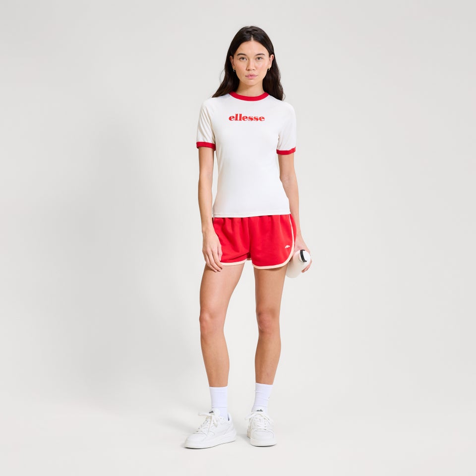 Women's Albenga Tee Off White/Red