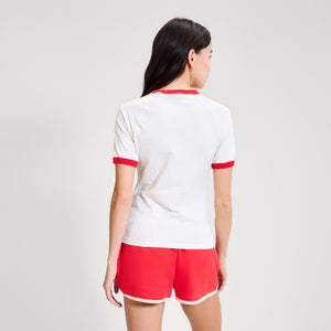 Women's Albenga Tee Off White/Red