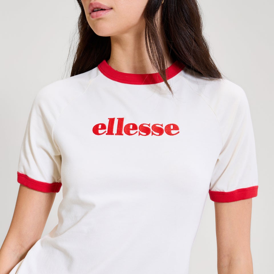 Women's Albenga Tee Off White/Red