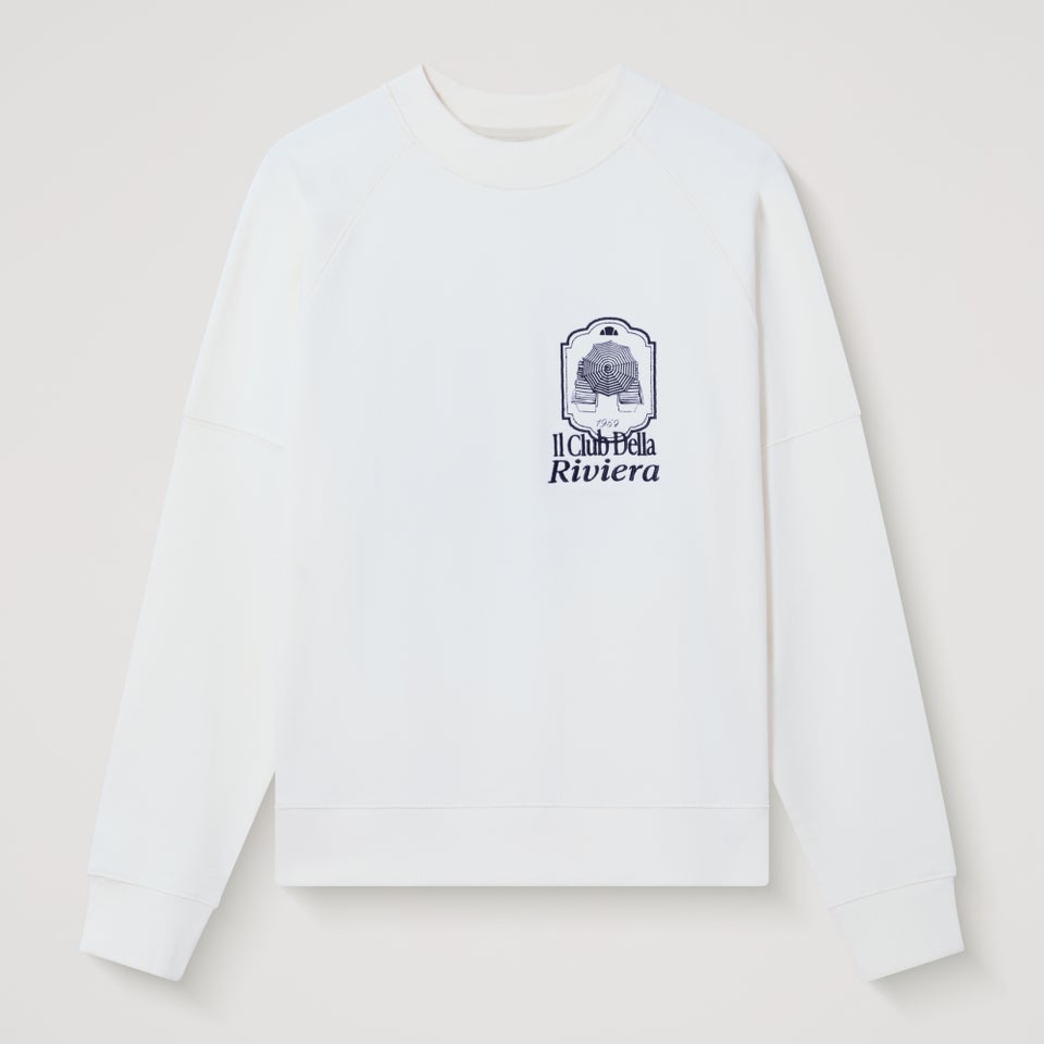 Women's Rosmara Sweatshirt Off White/Dark Blue