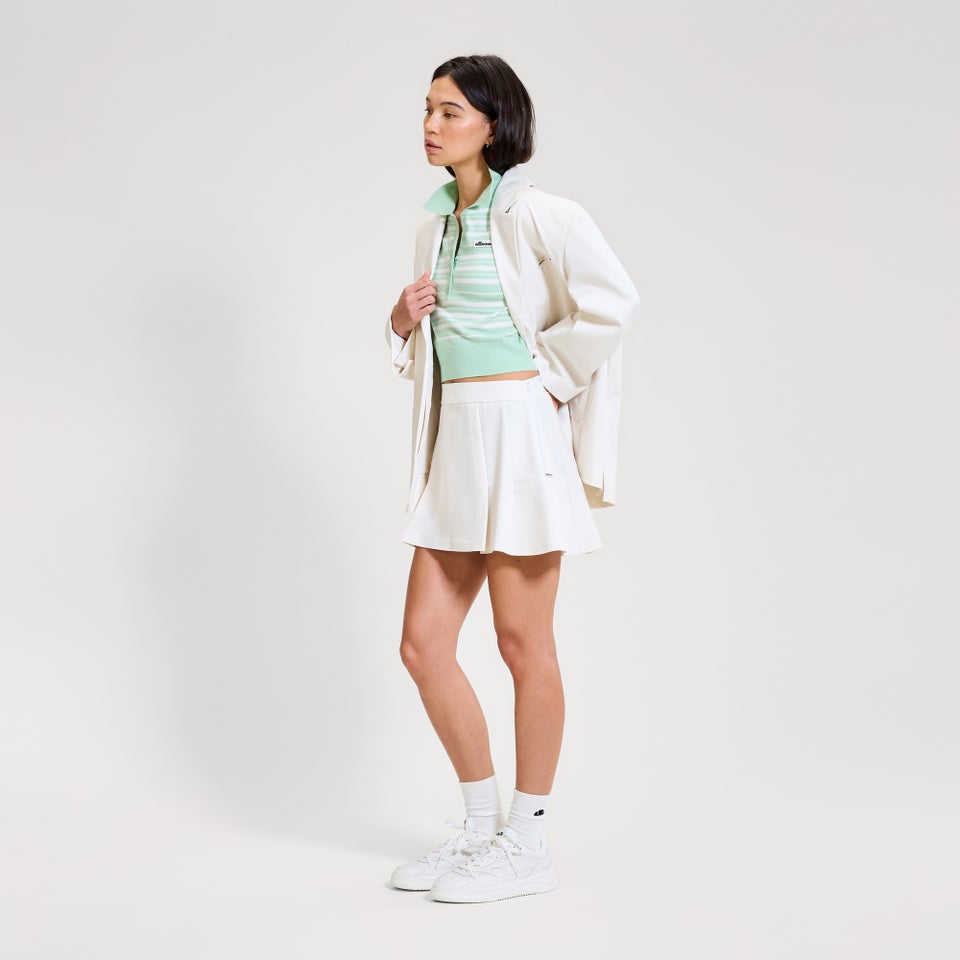 Women's Tailored Tennis Skirt Off White