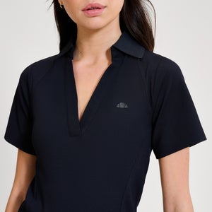 Women's Tulle Polo Shirt Black