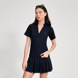 Women's Tulle Polo Shirt Black